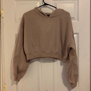 Mauve Cropped Hoodie